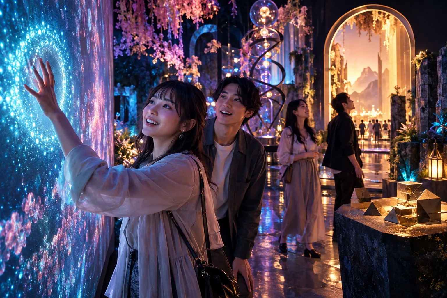 光と物語に包まれる体験のイメージ